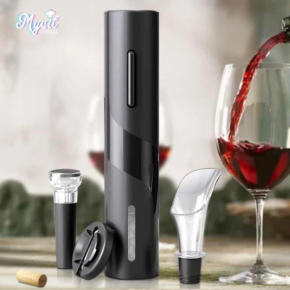 Cork & Cheers™: The Cordless Electric Wine & Beer Opener Set for Effortless Entertaining