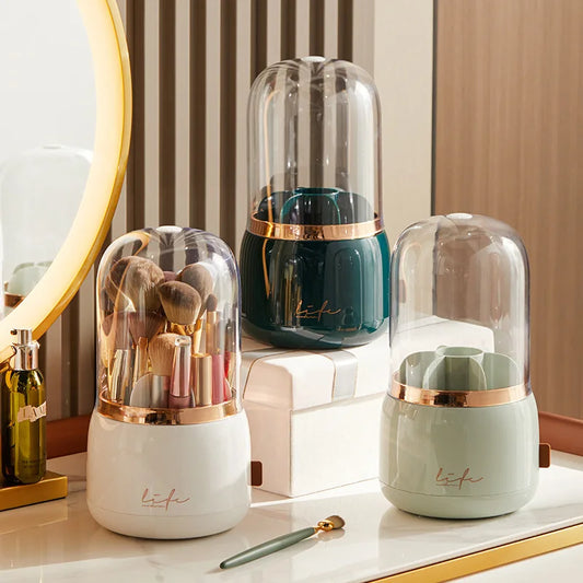 Elegant 360° Rotating Makeup Brush Holder