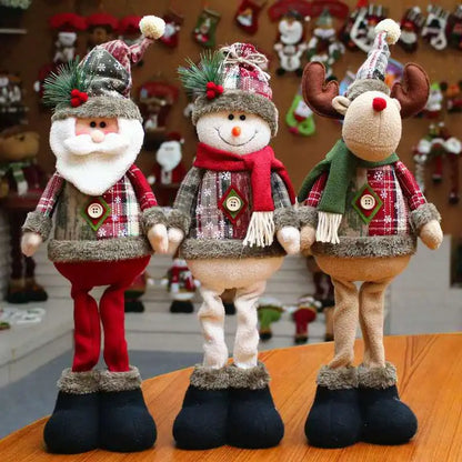 Holiday Cheer Santa & Reindeer Ornaments