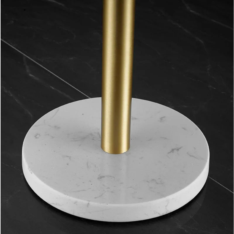 Marble Luxe: No-Drill Paper Towel Holder & Cling Film Storage