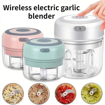 Effortless Kitchen Prep: Electric Garlic & Veggie Chopper