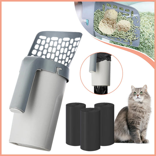 Effortless Clean-Up: Cat Litter Scoop with Refill Bags