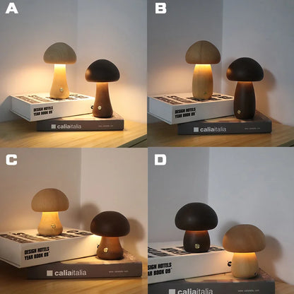 Mushroom Glow Touch Lamp