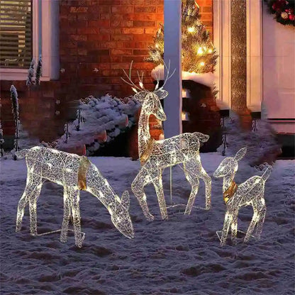 lluminRadiant Holiday Reindeerated Iron Christmas Ornament