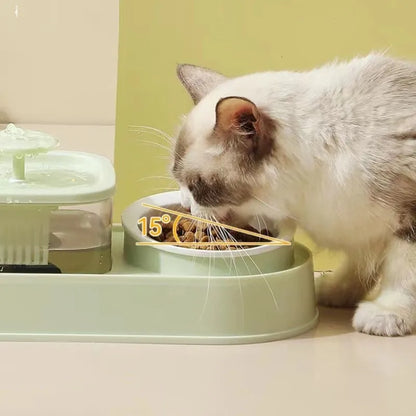 HydroPurr Fountain: 2-in-1 recirculating filter drinker for cats