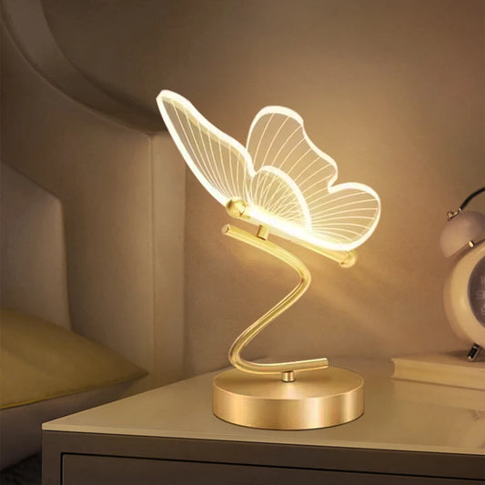 Butterfly Glow Nordic LED Table Lamp – Elegant Lighting for Modern Homes