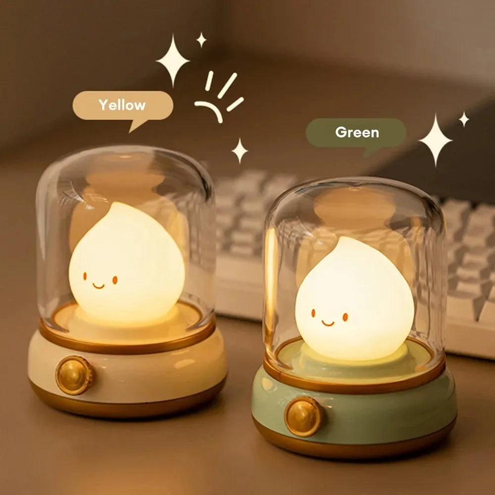 Cartoon Charm USB Table Lamp - Mini rechargeable LED light