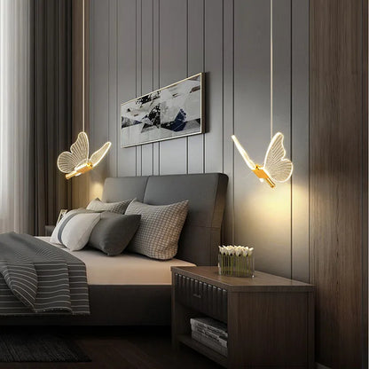 Nordic Butterfly Glow Pendant Lamp