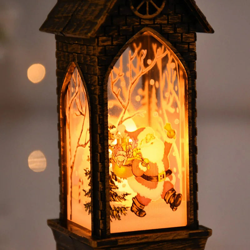 Winter Wonderland LED Lantern – Enchanting Church & Castle Design