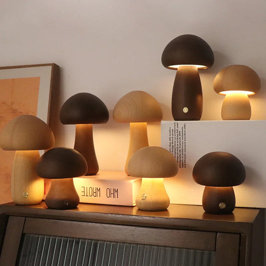 Mushroom Glow Touch Lamp