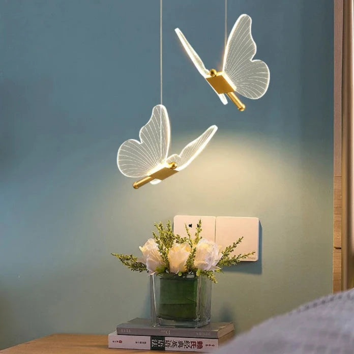 Nordic Butterfly Glow Pendant Lamp