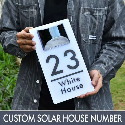 BrightPath LED Solar Address Plate