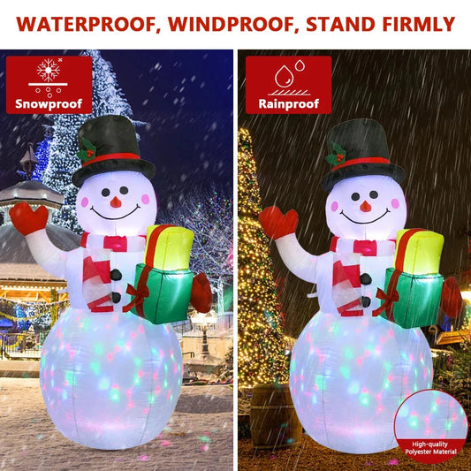 GlowFest LED Christmas Snowman – 150cm Inflatable Holiday Décor