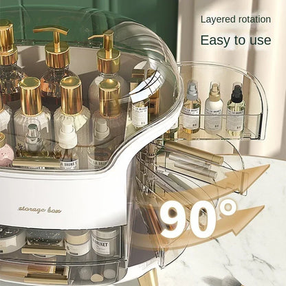 CrystalClear Luxury Illuminated Cosmetic Organizer