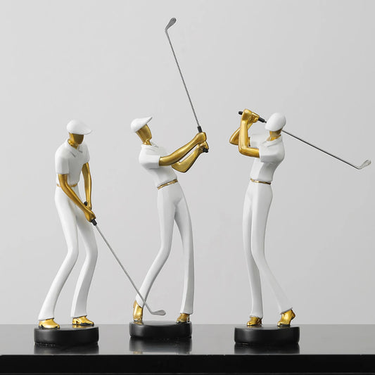 Golfing Elegance: Modern Golfer Ornament